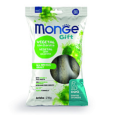 Ласощі для собак Monge Gift Dog Dental Star All breeds з хлорелою та перцевою м'ятою (веган), 210 г