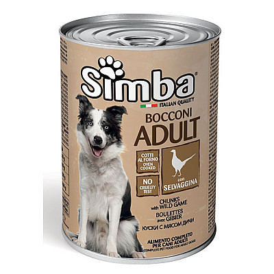 Влажный корм для собак Simba Dog Wet дичь, 415 г