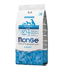 Сухой корм для собак Monge Dog All breeds Adult Light лосось с рисом, 2.5 кг