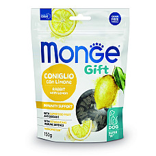 Ласощі для собак Monge Gift Dog Immunity Support кролик з лимоном, 150 г