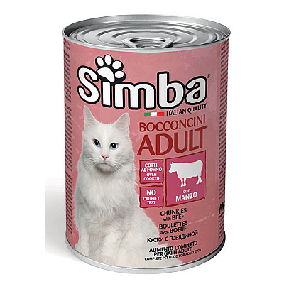 Вологий корм для котів Simba Cat Wet яловичина, 415 г