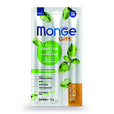 Ласощі для котів Monge Gift Cat Sterilised качка з мелісою, 15 г