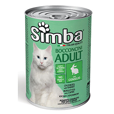 Влажный корм для кошек Simba Cat Wet кролик, 415 г