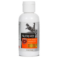 Nutri-Vet МАСЛО ДИКОЙ ЛОСИ (Salmon Oil) добавка для шерсти кошек, 0.118 л.