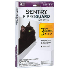 FiproGuard ФИПРОГАРД капли от блох, клещей, вшей для кошек и котят,0.5 мл, 0.50 мл, цена за 1 пипетку см., 3 шт. в упаковке см.
