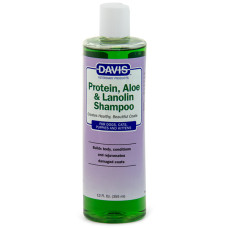 Davis Protein & Aloe & Lanolin Shampoo ДЕВІС ПРОТЕЇН АЛОЕ ЛАНОЛІН шампунь для собак і котів, концентрат , 0.355 л.