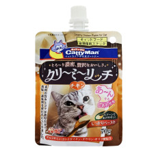 CattyMan Creamy Chicken КЕТТІМЕН ВЕРШКОВЕ ПЮРЕ З КУРКОЮ рідкі ласощі для котів , 0.07 кг.