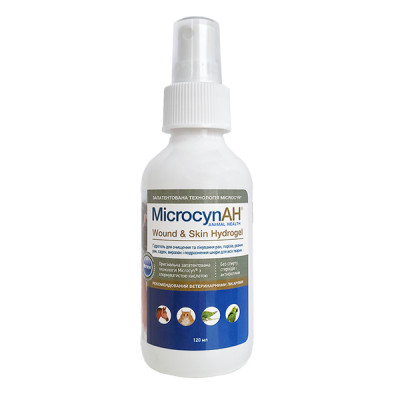 Microcyn Wound&Skin Care Hydrogel МІКРОЦИН гідрогель для обробки ран і догляду за шкірою всіх видів тварин , 0.12 л.