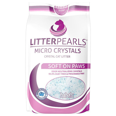 Litter Pearls Micro Crystals ЛІТТЕР ПЕРЛС МІКРО КРІСТАЛС кварцовий силікагелевий наповнювач для туалетів котів , 1.59 кг.
