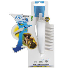 FoOlee Easee Short/Long Pro31 Comb ФОЛИ ИЗ ШОТ/ЛОНГ ГРЕБИНЕЦ для средней и длинной шерсти, сменная насадка , Белый см., средняя 31 зубец см.