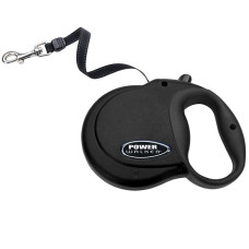 Coastal Power Walker Retractable Leash КОСТАЛ рулетка-поводок для собак, лента 4.8м, 29 кг., черный кг.
