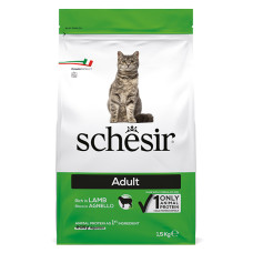 Schesir Cat Adult Lamb ШЕЗИР ВЗРОСЛЫЙ ЯГНЕЦ сухой монопротеиновый корм для кошек, 1.5 кг.