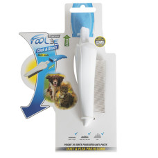 FoOlee Easee Dust&amp;Flea Pro70 Comb ФОЛИ ИЗ ГРЕБИНЕЦ ДЛЯ ВЫЧИСЛЕНИЯ БЛОХ для любой шерсти, сменная насадка , Белый см., супер густая 70 зубцов см.