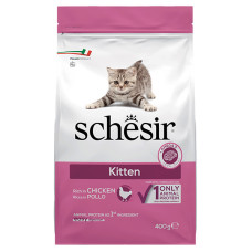 Schesir Cat Kitten ШЕЗИР КОТЕНКА КУРКА сухой монопротеиновый корм для котят , 0.4 кг., Упаковка см.