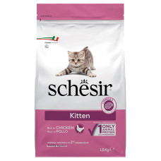 Schesir Cat Kitten ШЕЗИР КОТЕНКА КУРКА сухой монопротеиновый корм для котят , 1.5 кг., пакет См.