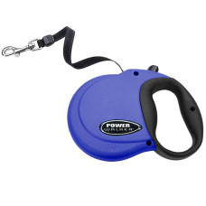 Coastal Power Walker Retractable Leash КОСТАЛ рулетка-поводок для собак, лента 4.8м, 14.5 кг., синий кг.