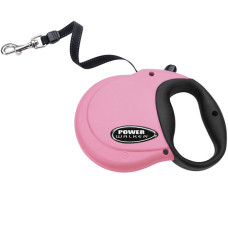 Coastal Power Walker Retractable Leash КОСТАЛ рулетка-поводок для собак до 7.3кг, лента 3.6м, Розовый кг., XS кг., 7.3 кг.