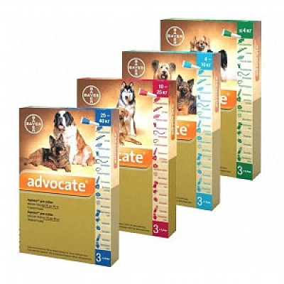 Краплі Bayer Advocate Адвокат протипаразитарні, для собак більше 25 кг, 4 мл