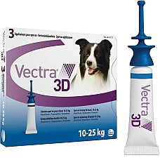 Краплі Ceva Vectra 3D Вектра 3Д від бліх та кліщів, для собак 10 - 25 кг, 3,6 мл (1 піпетка)