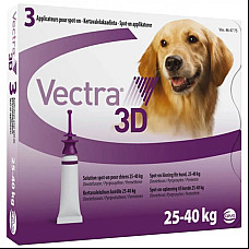 Краплі Ceva Vectra 3D Вектра 3Д від бліх та кліщів, для собак 25 - 40 кг, 4,7 мл (1 піпетка)