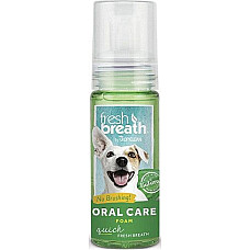 Мятная пенка TropiClean Fresh Breath "Мгновенное свежее дыхание" для чистки зубов собак, кошек, 128 мл