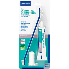 Набор Virbac Enzymatic Cat & Dog Dental Kit для ухода за полостью рта кошек и собак, 70 гр