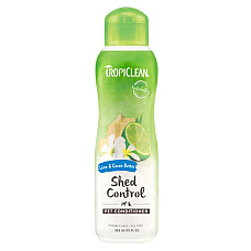 Кондиционер TropiClean Lime & Cocoa Butter "Лайм и масло какао" для ускорения линьки для собак и кошек, 355 мл