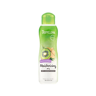 Кондиционер TropiClean Kiwi & Cocoa Butter "Киви и масло какао" для восстановления сухой шерсти для собак и кошек, 355 мл