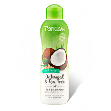 Шампунь TropiClean Shampoo Medicated Oatmeal & Tea Tree "Овсяный с экстрактом чайного дерева" для сухой кожи собак, 355 мл