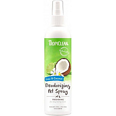 Парфюм-спрей TropiClean Deodorizing Pet Spray Lime & Coconut "Лайм и кокос" для собак и кошек, 236 мл