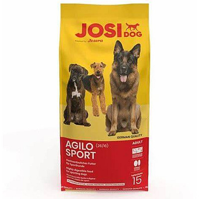 Сухой корм Josera Josi Dog Agilo Sport для взрослых собак с высокой физической нагрузкой, 15 кг
