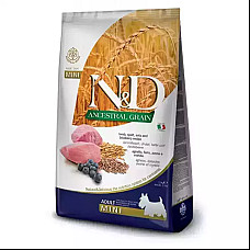 Сухой корм для собак Farmina (Фармина) N&D Low Grain Lamb & Blueberry Adult Mini с ягненком и черникой, 7 кг