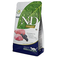 Сухой корм для кошек Farmina (Фармина) N&D Grain Free Prime Lamb & Blueberry Adult с ягненком и черникой, 10 кг