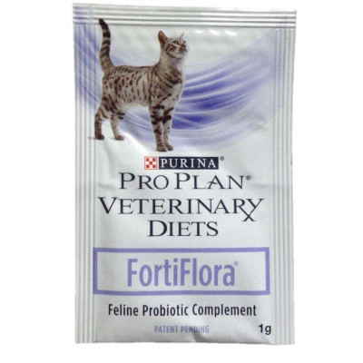 Пробиотик Purina Pro Plan Veterinary Diets FortiFlora Feline Probiotic для поддержания микрофлоры ЖКТ, для кошек и котят, 30х1 г