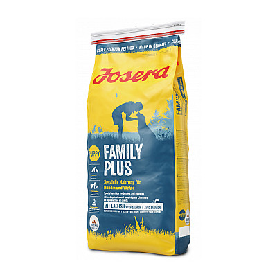 Сухой корм Josera Family Plus для щенков, беременных и кормящих самок, 15 кг