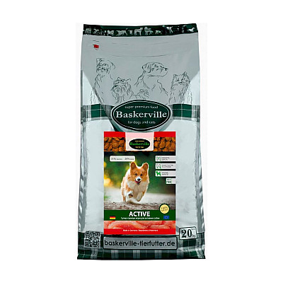 Сухий корм Baskerville Active Dog для активних собак, 20 кг
