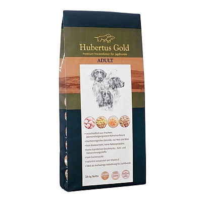 Сухой корм Hubertus Gold Adult для взрослых собак, 14 кг