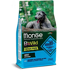 Сухой корм для собак Monge Dog Bwild Grain Free анчоус, 2.5 кг