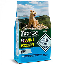 Сухой корм для собак Monge Dog Bwild Grain Free Mini анчоус, 2.5 кг