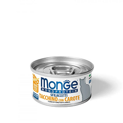 Monge Cat MONOPROTEIN м'ясні пластівці індичка морква