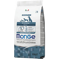 Сухий корм для собак Monge Dog All breeds Adult форель, 2.5 кг