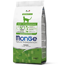 Сухой корм для кошек Monge Cat Adult с кроликом, 1.5 кг