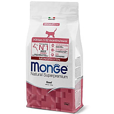 Сухий корм для кошенят Monge Cat Kitten з яловичиною, 1.5 кг