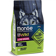 Сухой корм для собак Monge Dog Bwild Low Grain дикий кабан, 2.5 кг