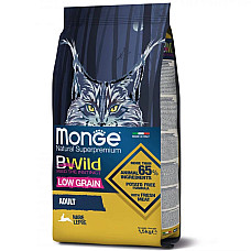 Сухий корм для котів Monge Cat Bwild Low Grain м'ясо зайця, 1.5 кг
