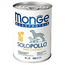 Вологий корм для собак Monge Dog Solo 100% курка, 400 г