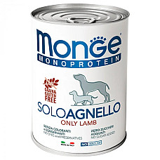 Вологий корм для собак Monge Dog Solo 100% ягня, 400 г