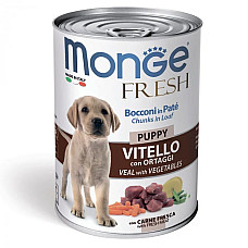 Влажный корм для собак Monge Dog Fresh Puppy с телятиной и овощами, 400 г