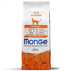 Сухой корм для кошек Monge Cat Sterilised с уткой, 10 кг