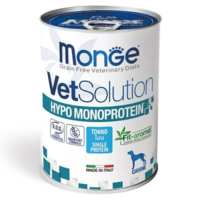 Вологий корм для собак Monge VetSolution Wet Hypo canine тунeць, 400 г